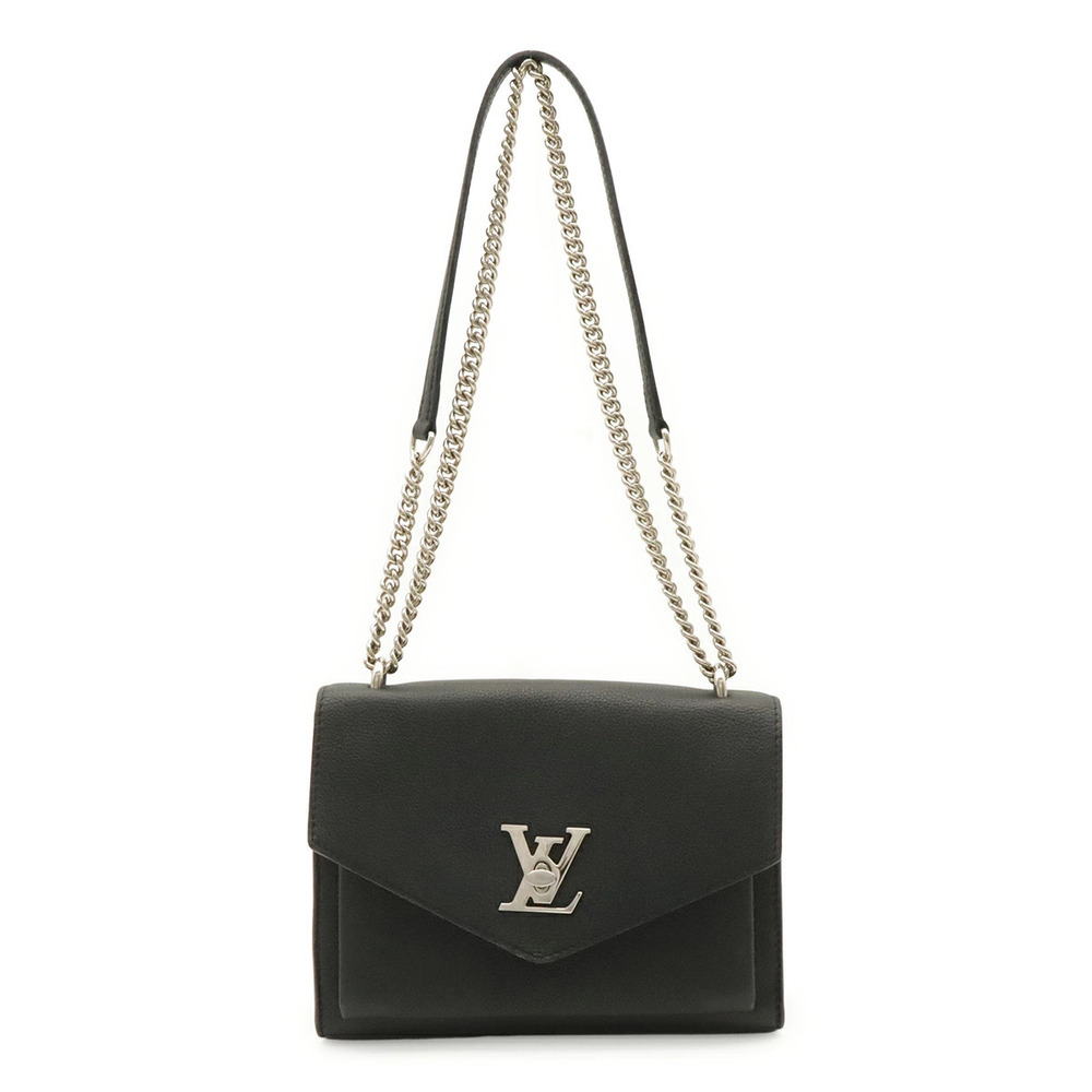 LOUIS VUITTON My Lockme Chain Shoulder Bag Pochette Leather Noir Black